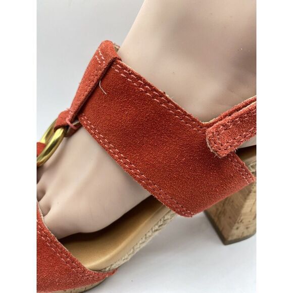 Coach Valeann Womens Tulip Platform Suede Sandal Size 8B - Picture 5 of 15